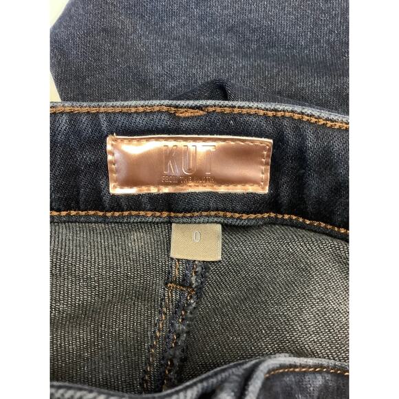 Kut from the Kloth Women's 0 Demulcent Blue Charlize Cigarette Leg Jeans O7-21 - Picture 6 of 8